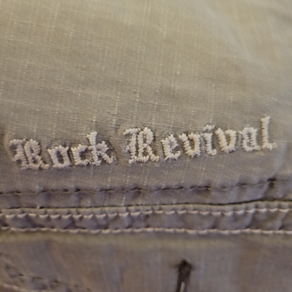 Rock Revival Classic Ripstop Cargo Shorts Men Size 36 - Picture 6 of 7